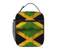 WHJSHOP Old Jamaican Flag Printing Portable Handheld Insulated Lunch Bag Suitable for Students to Work and Travel