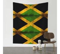 WHJSHOP Old Jamaican Flag Prints Original Wall Decor Throw 60x51in - Boho Tapestry for Bedroom Dorm Room Beach Blanket Picnic Blanket