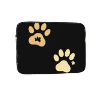 WHJSHOP Paw Prints on Glitter Pattern Laptop Case - Shockproof Portable Laptop Sleeve Bag for Men and Women Business Travel, School, and Office Use