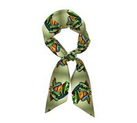 WHJSHOP Peace Tree Frog Picture Women's Fashion Scarf - Head Hair Accessories Versatile Scarf for Women Valentine's Day and Mother's Day, Black, One Size