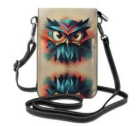 WHJSHOP Peaks Owl Picture Small Leather Women'S Crossbody Flip Phone Bag, Waterproof And Durable