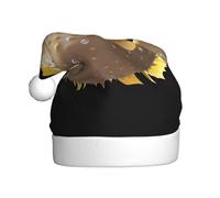 WHJSHOP Pufferfish blowing bubbles Picture Christmas Hat for Adult Halloween party usage