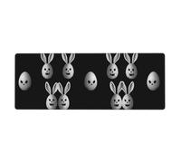 WHJSHOP Rabbit Ear Devil Egg Pattern Extra Large Mouse pad Mousepad 12x31.5in for Desktop Computers, laptops, Personal Computers