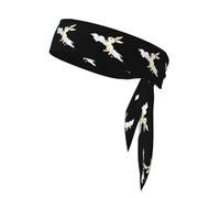 WHJSHOP Rabbit Flying Into The Sky Pattern Sports Headscarf, Casual Headband, Elastic, Sweat Absorbing, Adjustable, Anti Slip