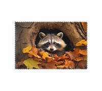 WHJSHOP Raccoon in The Fall Tree Hole Prints Placemats Set of 6 12x18in - Transform Your Table into a Cozy Haven for Memorable Meals