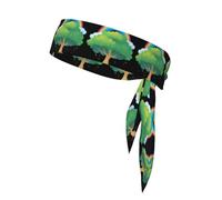 WHJSHOP Rainbow Under The Tree Pattern Sports Headscarf, Casual Headband, Elastic, Sweat Absorbing, Adjustable, Anti Slip