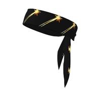 WHJSHOP Rocket Launch Countdown Pattern Sports Headscarf, Casual Headband, Elastic, Sweat Absorbing, Adjustable, Anti Slip