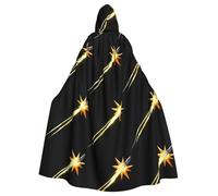 WHJSHOP Rocket launch countdown Prints Adult Hooded Cape Cloak for Halloween, Role-Playing, and Costume Parties