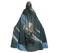 WHJSHOP Rose Under The Beam Picture Halloween Adult Hooded Cape Men'S And Women'S Clothing Mantle Role-Playing