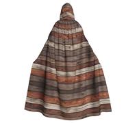 WHJSHOP Rustic Old Barn Wood Pattern Halloween Adult Hooded Cloak is a super large, comfortable, and durable cloak