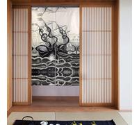 WHJSHOP Sailing Pirate Octopus Printing Curtain two Pieces Spliced 34x56in Fabric curtains, room dividers Fabric, Smooth & Not Easily Wrinkled