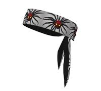 WHJSHOP Scary Spider Pattern Sports Headscarf, Casual Headband, Elastic, Sweat Absorbing, Adjustable, Anti Slip