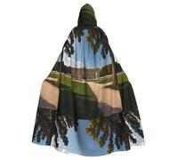 WHJSHOP Schönbrunn Palace Pattern Halloween Adult Hooded Cloak is a super large, comfortable, and durable cloak