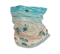 WHJSHOP Sea Turtle Starfish Prints Multifunctional Sport Headband - Seamless Moisture-Wicking Throw for Hiking, Cycling & Beach Adventures