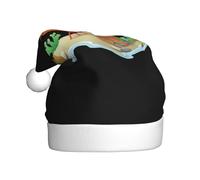 WHJSHOP Small shrimp on the reef Printed Christmas Hat for Adult Making It a Fun and Durable Gift for Men and Women