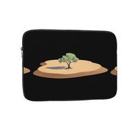 WHJSHOP Small Tree in The Desert Pattern Laptop Case - Shockproof Portable Laptop Sleeve Bag for Men and Women Business Travel, School, and Office Use