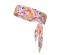 WHJSHOP stains of watercolor paint splatters Printing Sports headscarf, sweat absorbing and breathable, motion headband, double-sided kerchief