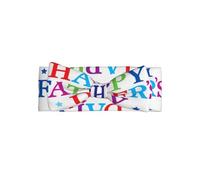 WHJSHOP Stars and Happy Fathers Day Prints Baby Bow Headband - Soft & Stretchy Newborn Throw for Adorable Baby Girls 0-6 Months - Ideal Shower Gift