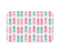 WHJSHOP Summer Pineapple Prints Hem Mat 40x60 | Ultra Absorbent & Fade-Resistant Bath Layer for Spa-Like Bathrooms, Vanity Spaces & Guest Suites