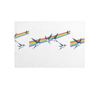 WHJSHOP Swallows Flying in The Rainbow Prints Placemats Set of 6 12x18in - Transform Your Table into a Cozy Haven for Memorable Meals