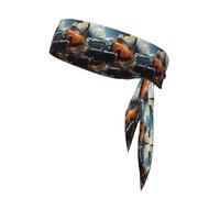 WHJSHOP Take a trip in the car Printing Sports headscarf, sweat absorbing and breathable, motion headband, double-sided kerchief