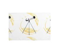 WHJSHOP Telescope On The Moon Prints Placemats Set of 6 12x18in - Transform Your Table into a Cozy Haven for Memorable Meals
