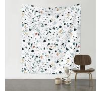 WHJSHOP Terrazzo Marble Pastel Prints Original Wall Decor Throw 60x51in - Boho Tapestry for Bedroom Dorm Room Beach Blanket Picnic Blanket