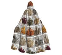 WHJSHOP The Art of Napkin Folding Prints Adult Hooded Cape Cloak for Halloween, Role-Playing, and Costume Parties