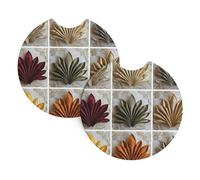 Whjshop The Art of Napkin Folding Prints Car Interior Cup Holder Pad 2 Pc Waterproof & Quick for Cars, Trucks, Suvs, and Ships