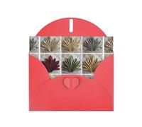 WHJSHOP The Art of Napkin Folding Prints Greeting Card - Premium Pearlescent Paper, Double Sided Pearl Effect, Love Buckle Pearl Paper Envelope