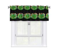 WHJSHOP The Friend Who Spins in Circles Prints Bright & Cozy Kitchen Window Layer - 54x18 Inch Peach Skin Valance for a Welcoming Home