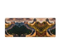 WHJSHOP The Great Wall of China Picture Extra Large Mouse pad Mousepad Computer Office Gaming Keyboard Thickened Version 12x31.5in