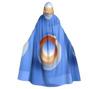 WHJSHOP The Halo of Color Pattern Adult Hooded Cape Cloak for Halloween, Role-playing, and Costume Parties