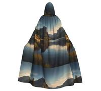 WHJSHOP The Legend of Lannis Loch Pattern Halloween Adult Hooded Cloak is a super large, comfortable, and durable cloak