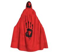 WHJSHOP The Mark of Terror Pattern Adult Hooded Cape Cloak for Halloween, Role-playing, and Costume Parties