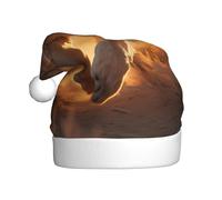 WHJSHOP The puma runs on the prairie Printing Christmas Hat for Adult for men and women clothing headband for festive occasions