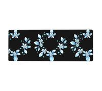 WHJSHOP Transparent Jewel Flower Prints Extra Large Mouse pad, Computer Office Anti Slip Gaming Keyboard Thickened Version 12x31.5in