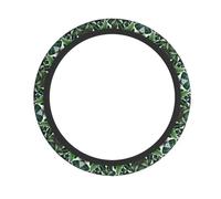 WHJSHOP tropical leaves Prints Steering Wheel Cover - Quality Neoprene Grip, Durable & Non-Slip Protection for Cars, Trucks, SUVs