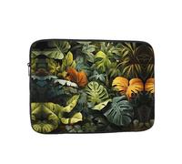 WHJSHOP Tropical Rainforest Palm Leaves Picture Laptop Case - Shockproof Portable Laptop Sleeve Bag for Men and Women Business Travel, School, and Office Daily Use