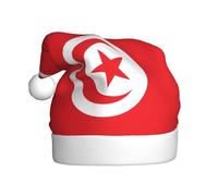 WHJSHOP Tunisian flag Picture Christmas Hat for Adult Halloween party usage