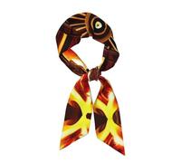 WHJSHOP Turning the flame Picture Women's Fashion Scarf - Head Hair Accessories Versatile Scarf for Women Valentine's Day and Mother's Day, Black, One Size