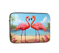 WHJSHOP Two Flamingos Prints Portable Shockproof Laptop Sleeve Case for Men and Women Business Travel, and Office Daily Use