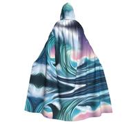 WHJSHOP Vast Tsunami Picture Halloween Adult Hooded Cape Men'S And Women'S Clothing Mantle Role-Playing