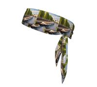 WHJSHOP View of the Seine Printing Sports headscarf, sweat absorbing and breathable, motion headband, double-sided kerchief