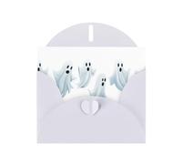 WHJSHOP White Greeting Card Ghosts floating in the air Printing Perfect for Valentine's Day, Wedding Anniversary & Party Invitations