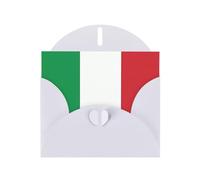 WHJSHOP White Greeting Card italy flag Pattern 4x6in for Christmas, children's birthdays, Valentine's Day, wedding anniversaries, and party invitations