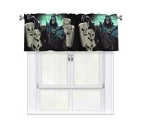 WHJSHOP Wicked Witch Prints Bright & Cozy Kitchen Window Layer - 54x18 Inch Peach Skin Valance for a Welcoming Home