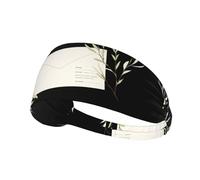 WHJSHOP Willow Branches and Envelope Prints Sports Headband for Women Sweat Proof Bandeau Summer Elastic Band