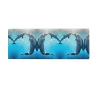 WHJSHOP winter the dolphin Prints Mouse Pad 12x31.5in