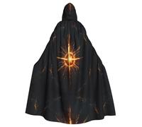 WHJSHOP Wisdom Pattern Halloween Adult Hooded Cloak is a super large, comfortable, and durable cloak